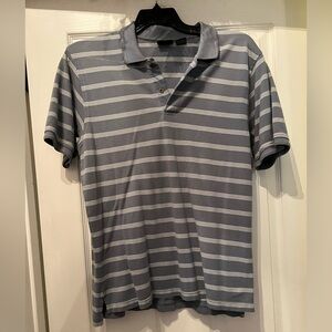 Men’s Gray Striped Polo Shirt by Jos A Bank